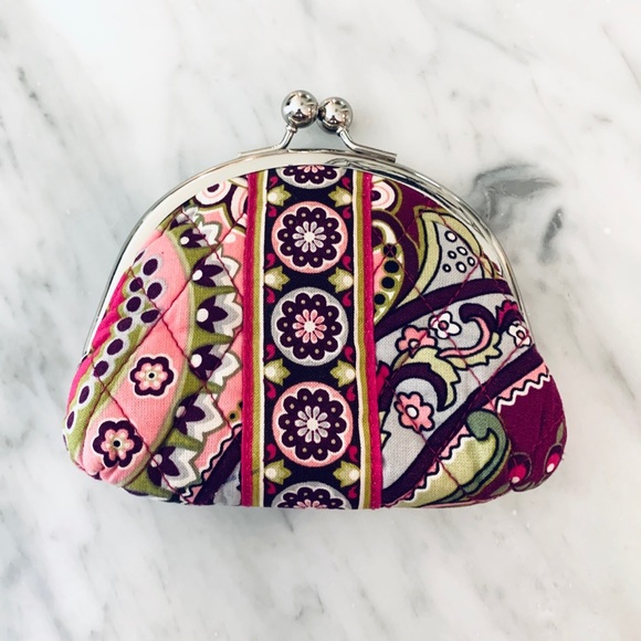 Vera Bradley Very Berry Kisslock Coin Purse - Picture 7 of 7